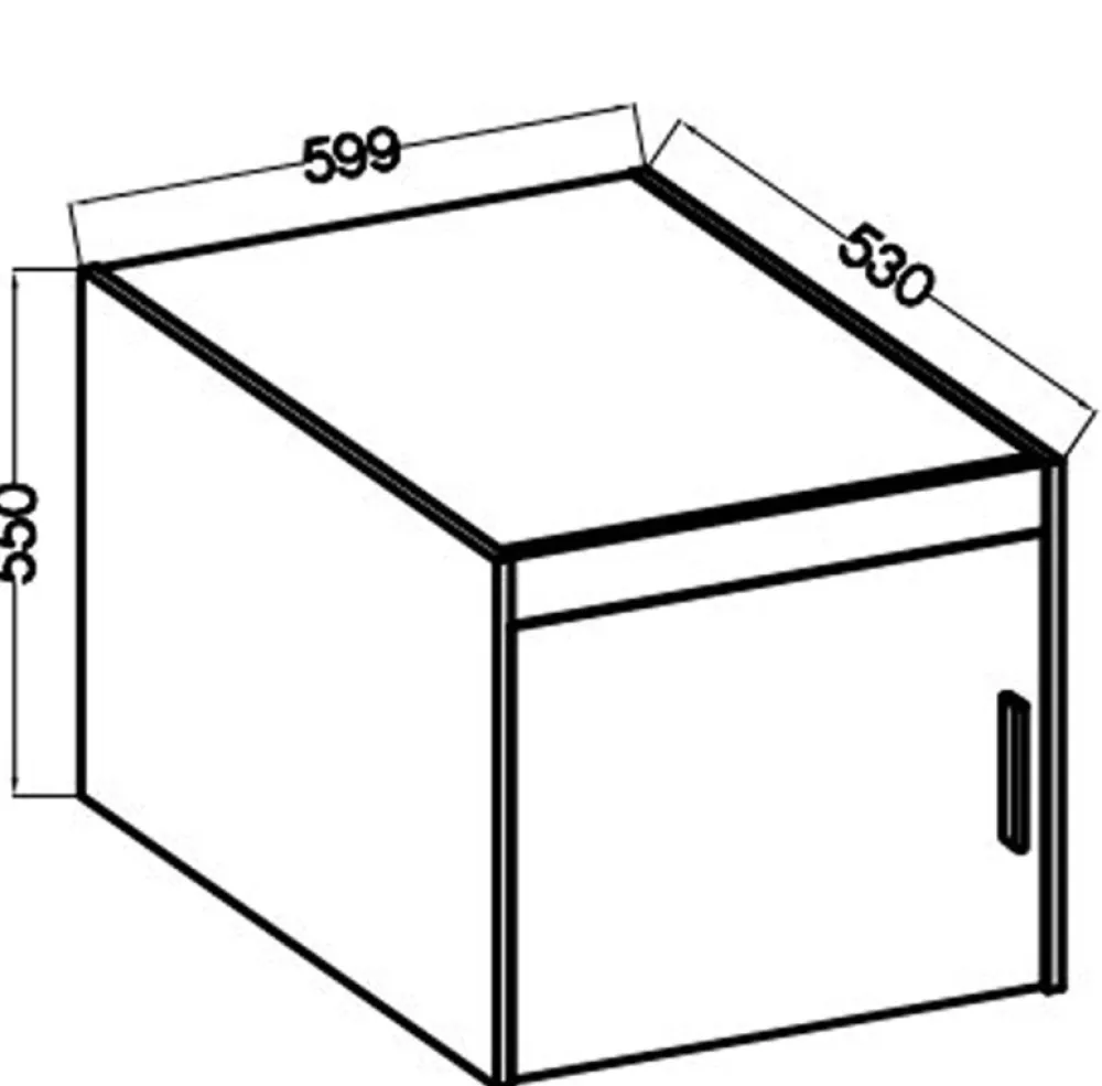 Akcesoria Do Szaf|Akcesoria Do Szaf>Lempert Biała nadstawka na szafę 60 cm KUBA biały