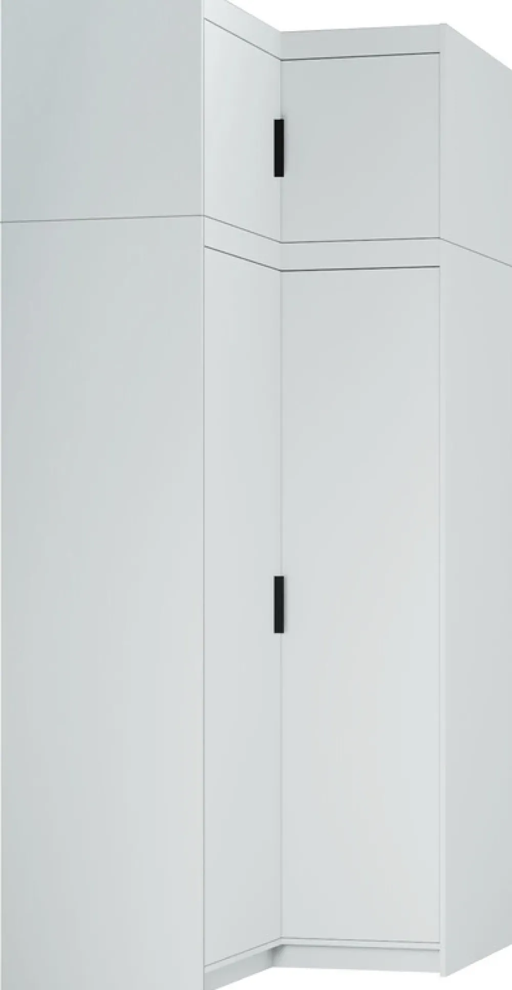 Akcesoria Do Szaf|Akcesoria Do Szaf>Lempert Biała nadstawka na szafę narożną 98x98 cm KUBA biały