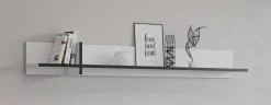 Zestawy Mebli Do Sypialni|Półki>Helvetia Biała nowoczesna półka na książki 180 cm CROSS biały