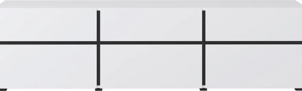 Zestawy Mebli Do Sypialni|Szafki Rtv>Helvetia Biała nowoczesna szafka RTV pod telewizor 180 cm CROSS