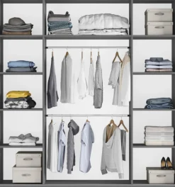 Szafy Dwudrzwiowe|Szafy Do Przedpokoju>Stolar Biała szafa przesuwna z lustrem i półkami 200 cm RUBIN biały