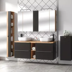 Meble Łazienkowe|Szafki Łazienkowe></noscript>COMAD Biała szafka łazienkowa z koszem na pranie CHARM