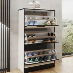 Szafki Na Buty|Garderoby>KIER Biała szafka na buty stojąca do przedpokoju 59 cm STAVIO