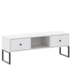 Szafki Rtv>INTER MEBLE Biała szafka pod telewizor 115 cm do salonu LAMORI biały