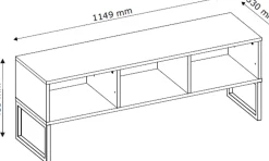 Szafki Rtv></noscript>INTER MEBLE Biała szafka pod telewizor 115 cm do salonu LAMORI biały