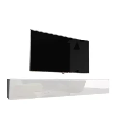 Szafki Rtv>BRATEX Biała szafka rtv 180 cm BROMI biały