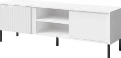 Szafki Rtv|Zestawy Mebli Do Salonu>JUREK Biała szafka RTV 150 cm nowoczesna do salonu MALEZJA biały