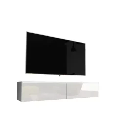 Szafki Rtv>BRATEX Biała szafka rtv BROMI biały