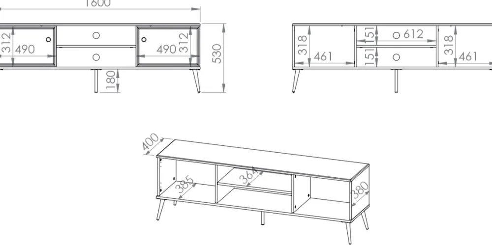 Szafki Rtv>ML Meble Biała szafka RTV pod telewizor do salonu GOLDIN biały połysk