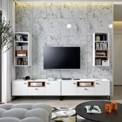 Zestawy Mebli Młodzieżowych|Półki>GiB Meble Biała szafka wisząca 42 cm OLI