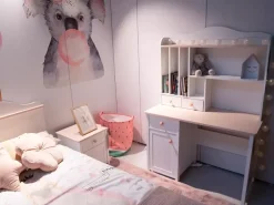 Biurka|Meble Dla Dzieci></noscript>lenart. Białe biurko dziecięce z szafką 110 cm LUNA