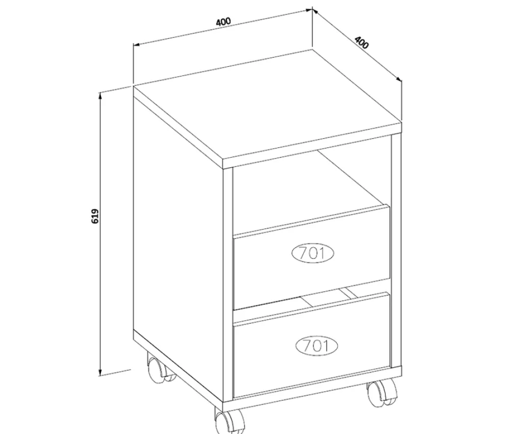 Biurka>Helvetia Białe biurko komputerowe z kontenerkiem 130 cm AGAPI
