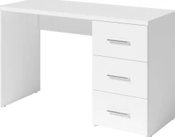 Biurka|Meble Młodzieżowe>MEBLOSIEK Białe biurko młodzieżowe 120x50 cm ORION z szufladami