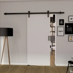 Drzwi Przesuwne>przesuwne.com Białe drzwi przesuwne do pokoju naścienne 70 cm ANZIO biały