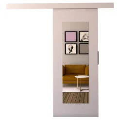 Drzwi Przesuwne>przesuwne.com Białe drzwi przesuwne z lustrem 80 IRINA biały