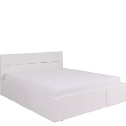 Łóżka Młodzieżowe|Łóżka Z Zagłówkiem>GiB Meble Białe łóżko tapicerowane do sypialni 160x200 MODERN