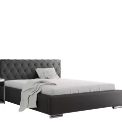 Łóżka Z Zagłówkiem|Łóżka Białe>Gruszka Białe łóżko tapicerowane 200x200 PEKIN