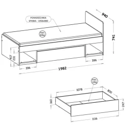 Meble Młodzieżowe|Zestawy Mebli Młodzieżowych></noscript>DOLMAR Białe meble do pokoju młodzieżowego z biurkiem ANETT