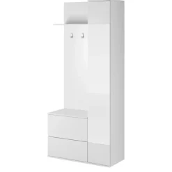 Garderoby|Zestawy Mebli Do Przedpokoju>PIASKI Białe meble do przedpokoju VERDE biały