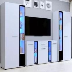 Meblościanki>Meblohand Białe meble do salonu CUBE XL biały