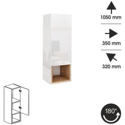 Meblościanki|Zestawy Mebli Do Salonu></noscript>BROMARKT Białe meble do salonu PREMIUM biały