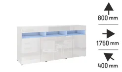 Meblościanki|Zestawy Mebli Do Salonu></noscript>BROMARKT Białe meble do salonu PREMIUM biały