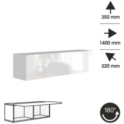Meblościanki|Zestawy Mebli Do Salonu></noscript>BROMARKT Białe meble do salonu PREMIUM biały