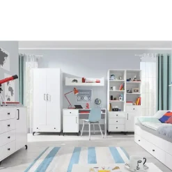 Zestawy Mebli Do Salonu|Zestawy Mebli Młodzieżowych>MEBLAR Białe meble młodzieżowe w zestawie BOMBAY
