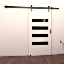 Drzwi Przesuwne>przesuwne.com Białe nowoczesne drzwi przesuwne do garderoby 70 cm CRISTO biały