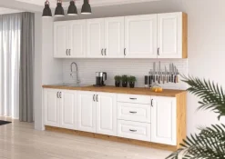 Meble Kuchenne>Lempert Białe szafki kuchenne w stylu prowansalskim STYLE 1