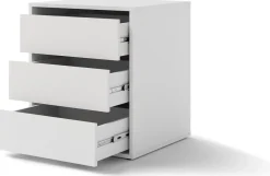 Akcesoria Do Szaf|Akcesoria Do Szaf>lenart. Biały kontenerek z szufladami do szafy przesuwnej MAXI