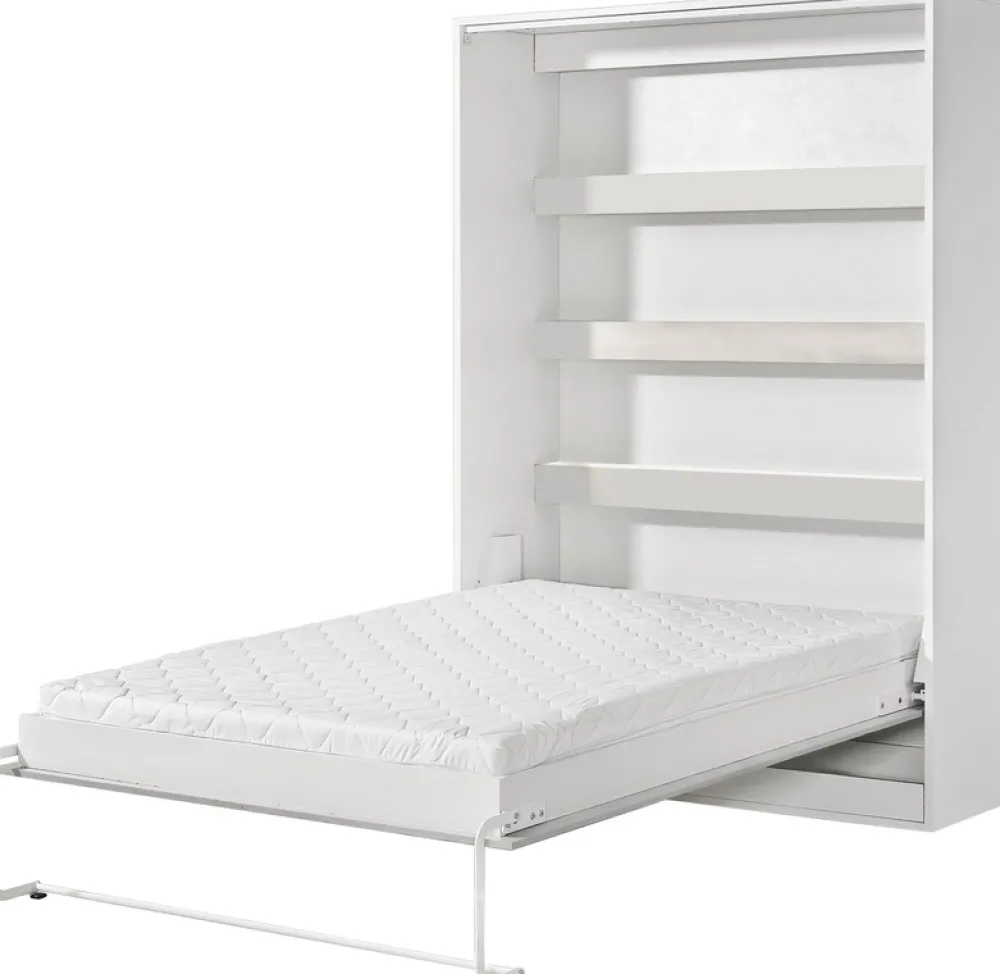 Meble Dla Dzieci|Meble Młodzieżowe>DOMEL Biały pionowy półkotapczan 140x200 cm ze stelażem PERFECT