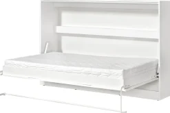 Meble Dla Dzieci|Meble Młodzieżowe>DOMEL Biały poziomy półkotapczan 120x200 cm do pokoju nastolatka PERFECT