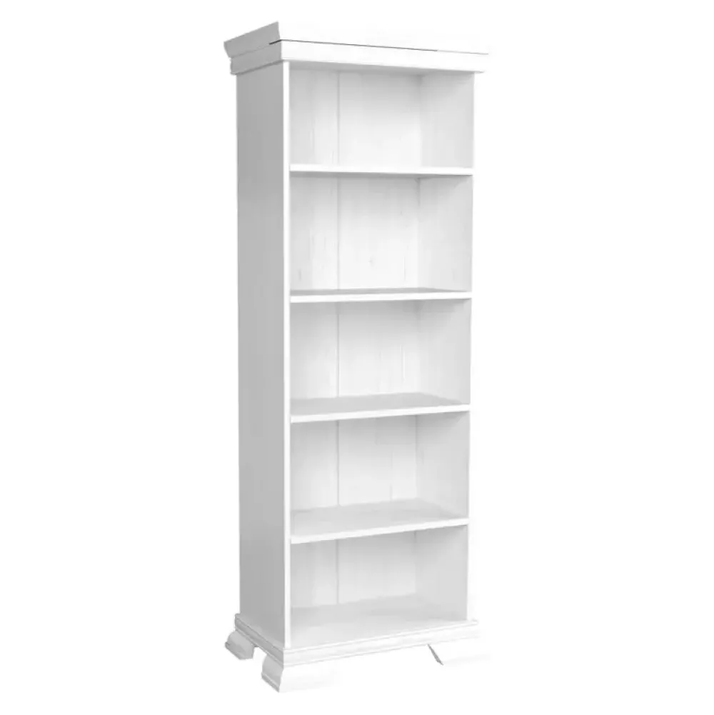 Regały Na Książki|Zestawy Mebli Do Sypialni>GAŁA MEBLE Biały regał na książki KOLONIA sosna andersen