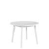 Krzesła|Stoły>DREWMIX Biały stół okrągły OMIENSS