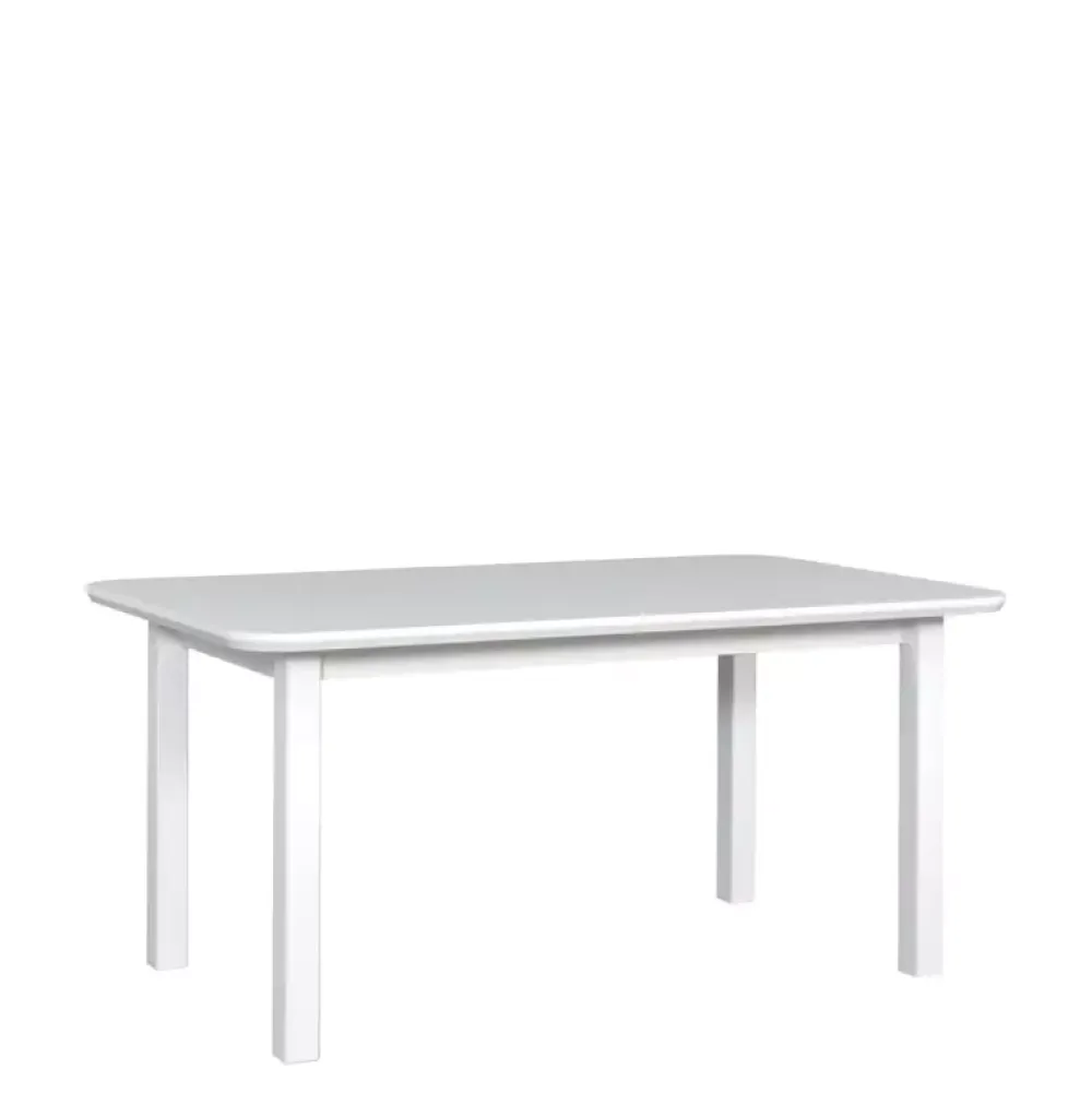 Stoły Z Krzesłami>DREWMIX Biały stół rozkładany z krzesłami do jadalni