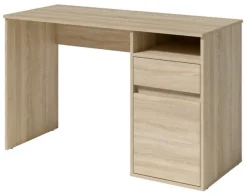 Meble Młodzieżowe|Biurka>MEBLOSIEK Biurko 120 cm młodzieżowe BILLY z szufladą i półką dąb sonoma