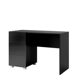 Biurka>GiB Meble Biurko do pokoju biura z szufladami połysk MODERN czarny