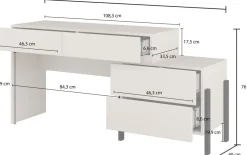 Biurka|Meble Dla Dzieci></noscript>Helvetia Biurko do sypialni 143 cm z szufladami kaszmir JUKON