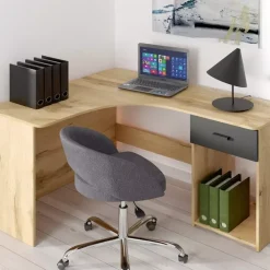 Biurka></noscript>Helvetia Biurko komputerowe narożne CALENIRE