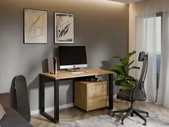 Biurka>MARIDEX Biurko loftowe 130x64 cm z metalowymi nogami CRAFTON