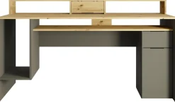 Biurka|Meble Dla Dzieci></noscript>MEBLOSIEK Biurko młodzieżowe 160 cm REXO z półkami i szufladami