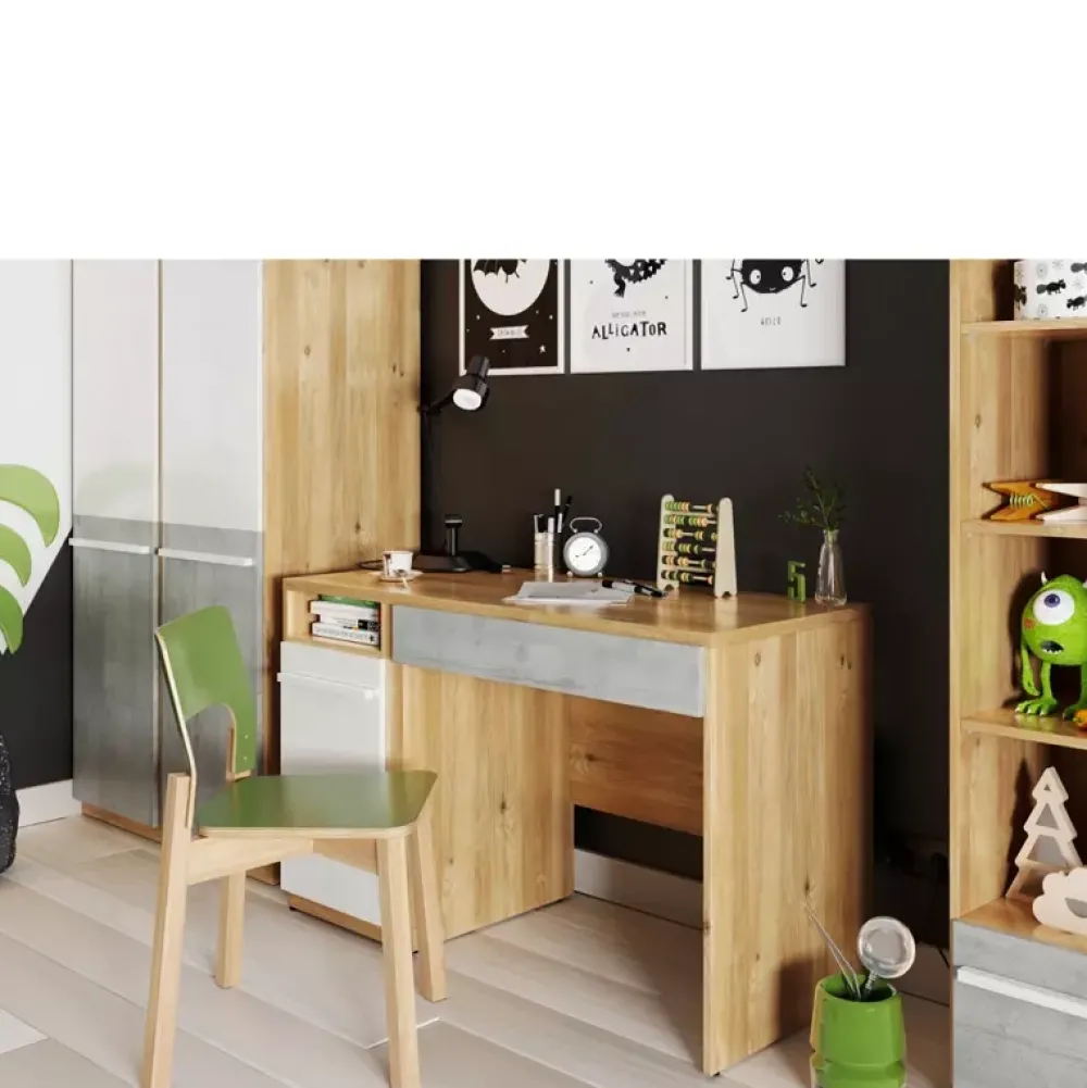 Biurka|Zestawy Mebli Młodzieżowych>lenart. Biurko młodzieżowe 120 cm szafka szuflada PLANO