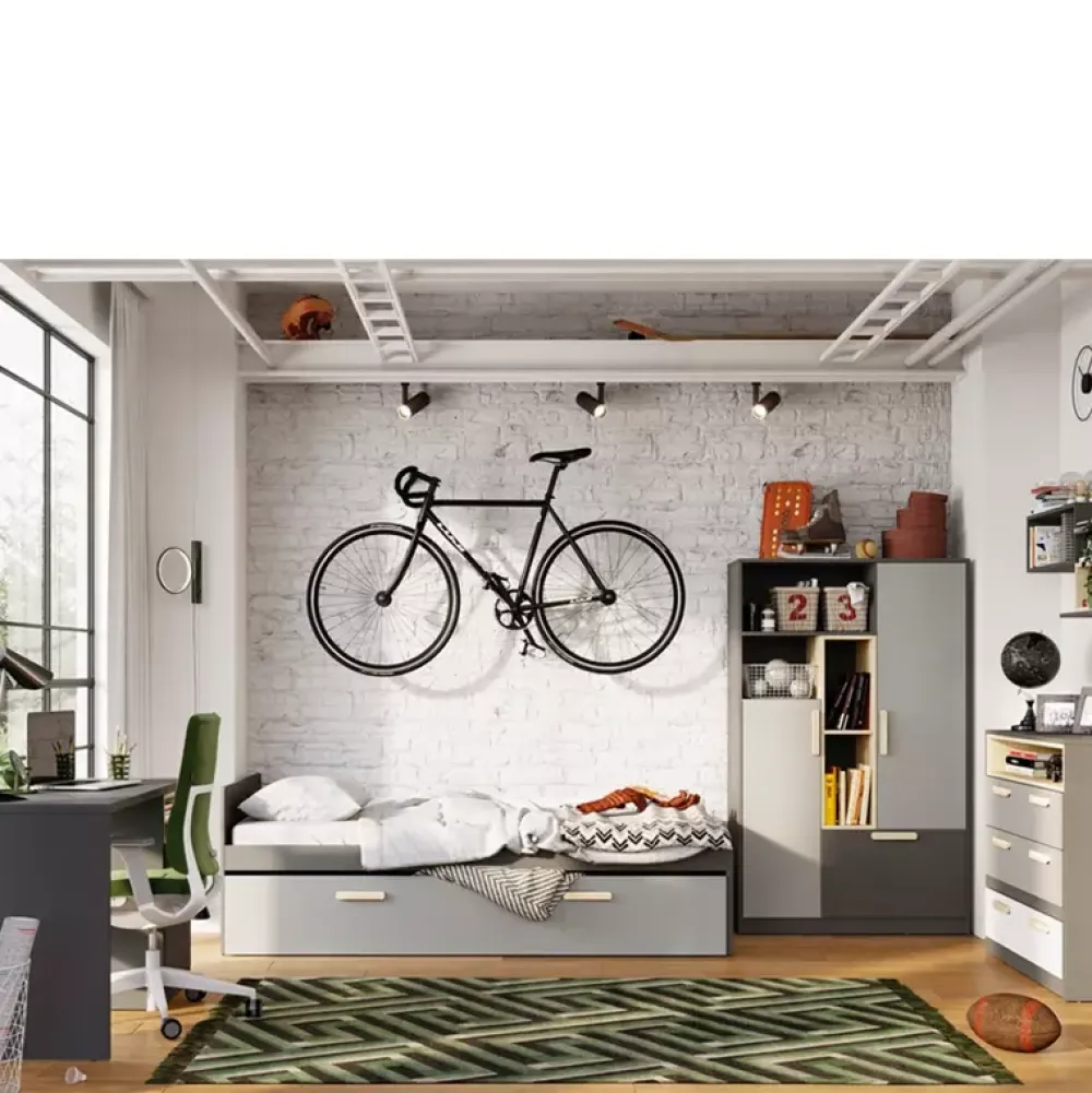 Biurka|Zestawy Mebli Młodzieżowych>lenart. Biurko młodzieżowe 120 cm z szafką POK