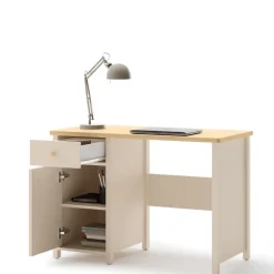 Biurka|Meble Młodzieżowe>lenart. Biurko młodzieżowe 110 cm z szafką STORY beż piaskowy