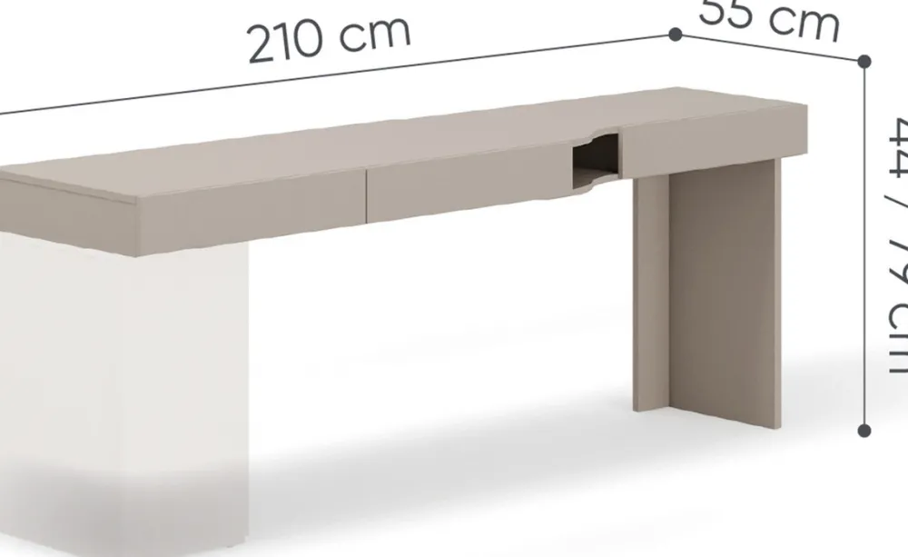 Biurka|Meble Dla Dzieci>lenart. Biurko młodzieżowe lewostronne z szufladami WOOW szampański/clay gray