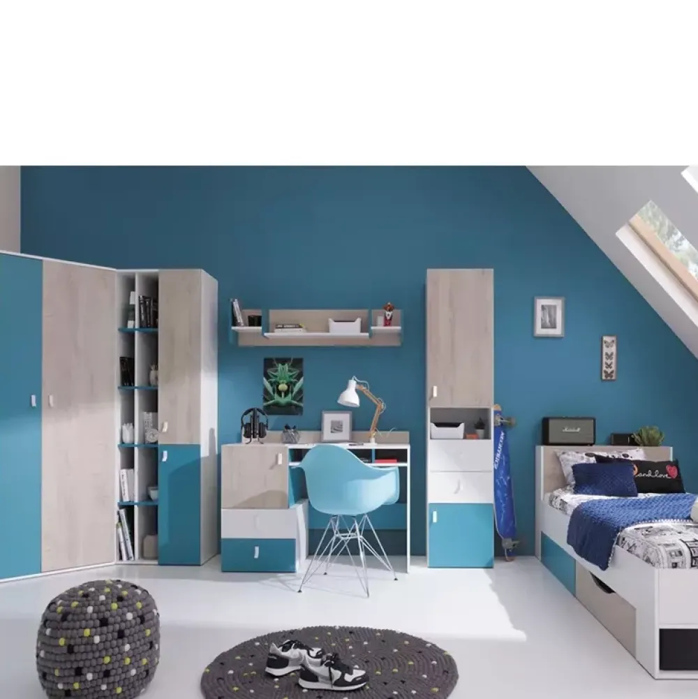 Biurka|Zestawy Mebli Młodzieżowych>MEBLAR Biurko młodzieżowe szuflady szafka PRESSCOT