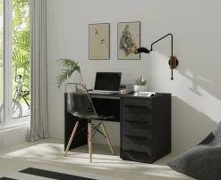 Biurka|Meble Dla Dzieci>GiB Meble Biurko młodzieżowe 120x60 cm czarne MAXIDO czarny