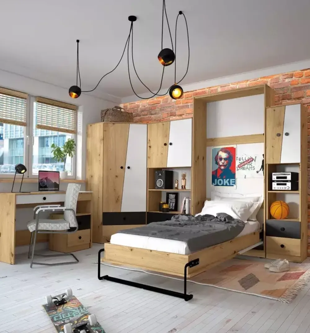 Biurka|Zestawy Mebli Młodzieżowych>DOMEL Biurko młodzieżowe ze schowkiem Artisan MONACO