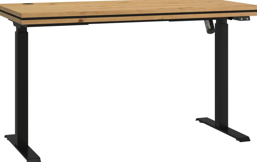 Biurka>Lempert Biurko regulowane elektrycznie MULL 138x67 cm metalowe nogi